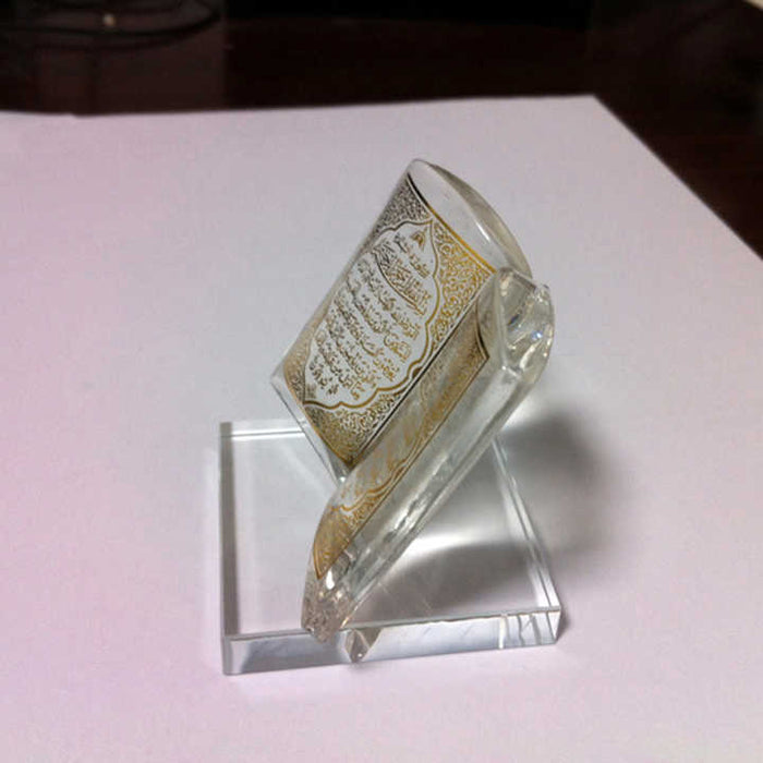 Gold Printed Crystal Quran crafts